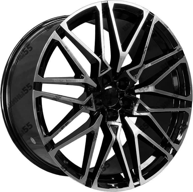 Диск Hengde 5063 10x21 5x112 ET35 66,5 Black machined face