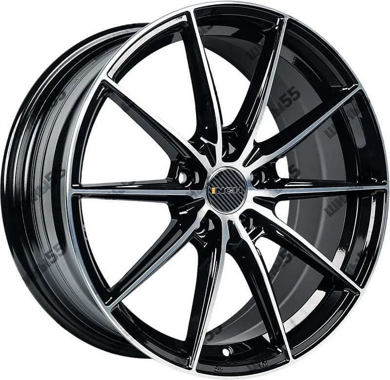 Диск INCH FA8533 8x18 5x114,3 ET37 66,5 Gloss Black Machined Face