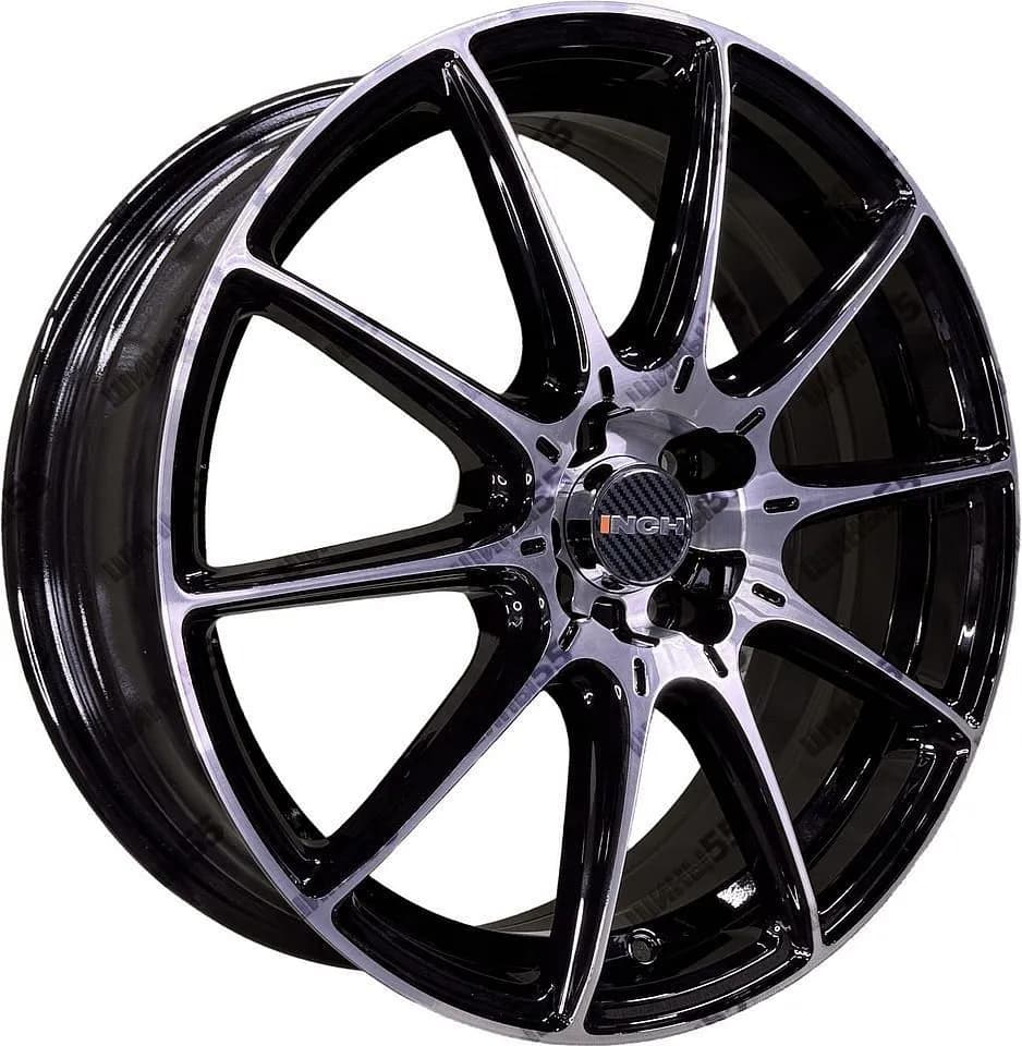 Диск INCH FA8537 6,5x17 5x108 ET43 65,1 Gloss Black Machined Face