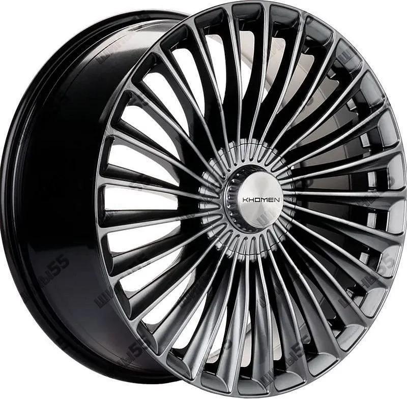 Диск Khomen Wheels KHOMEN 2008 TURBO II Vito 8,5x20 5x112 ET48 66,6 Dark Chrome