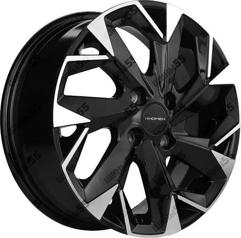 Диск Khomen Wheels KHW1402 (Accent/Getz/i20) 5,5x14 4x100 ET38 67,1 Black-FP