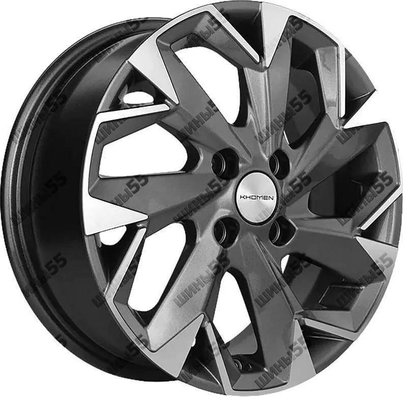 Диск Khomen Wheels KHW1402 (Accent/Getz/i20) 5,5x14 4x100 ET38 67,1 Gray-FP