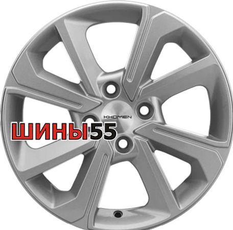 Диск Khomen Wheels KHW1501 (Logan/Sandero/Xray) 6x15 4x100 ET40 60,1 F-Silver