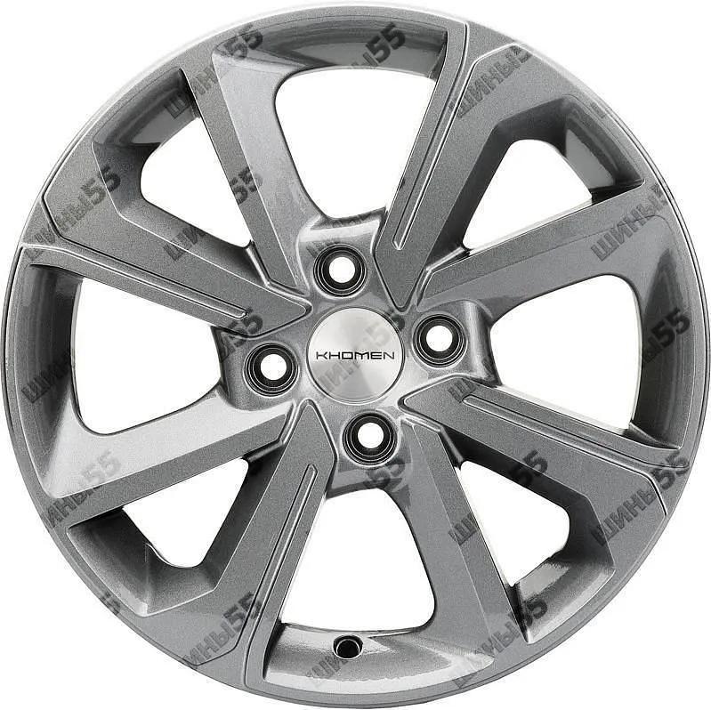 Диск Khomen Wheels KHW1501 (Logan/Sandero/Xray) 6x15 4x100 ET40 60,1 Gray