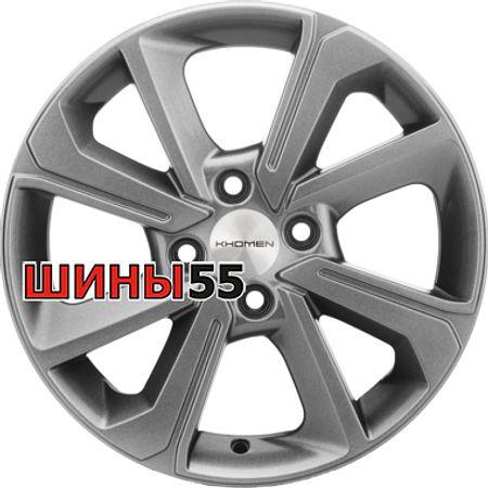 Диск Khomen Wheels KHW1501 (Rio/Solaris) 6x15 4x100 ET48 54,1 G-Silver