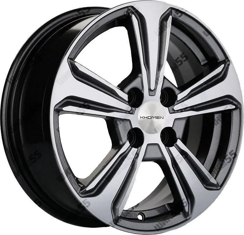 Диск Khomen Wheels KHW1502 (Nexia) 6x15 4x100 ET45 56,6 Gray-FP