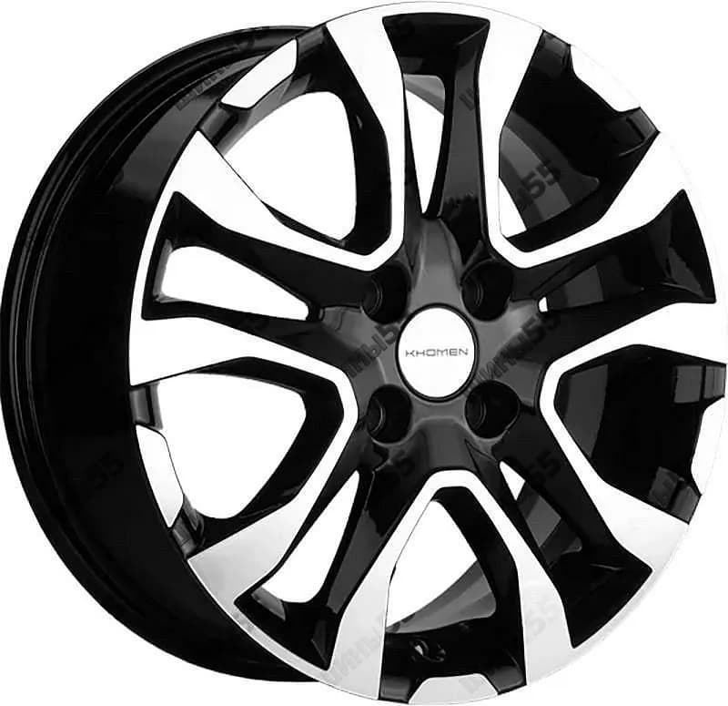 Диск Khomen Wheels KHW1503 (Cobalt) 6x15 4x100 ET39 56,6 Black-FP