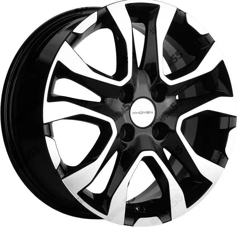 Диск Khomen Wheels KHW1503 (Logan/Sandero/Xray) 6x15 4x100 ET40 60,1 Black-FP