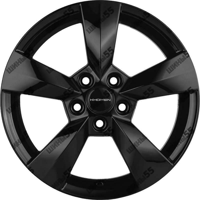 Диск Khomen Wheels KHW1504 (Fabia) 6x15 5x100 ET43 57,1 Black