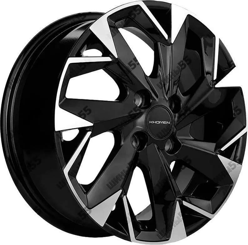 Диск Khomen Wheels KHW1508 (Logan/Sandero) 6x15 4x100 ET40 60,1 Black-FP