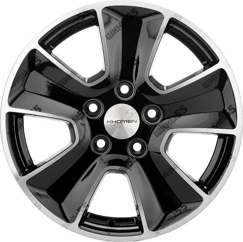 Диск Khomen Wheels KHW1601 (Chery Tiggo 3/Tiggo 3 Pro) 6,5x16 5x108 ET45 60,1 Black-FP