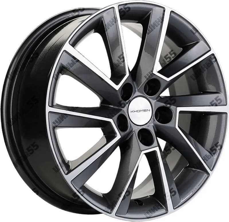 Диск Khomen Wheels KHW1604 (Kamiq/Rapid/Scala) 6x16 5x100 ET38 57,1 Gray-FP