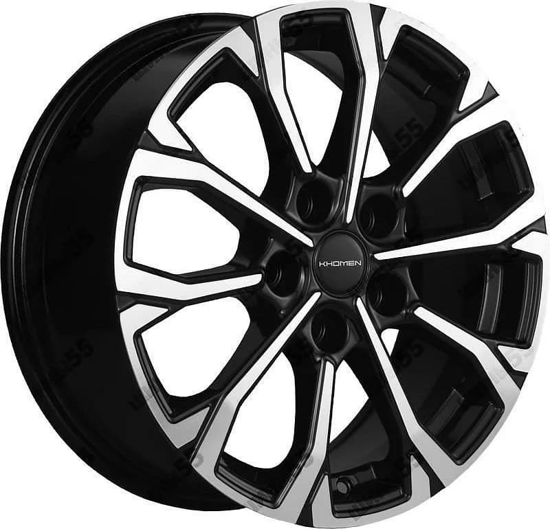 Диск Khomen Wheels KHW1605 (Fluence/Juke) 6,5x16 5x114,3 ET47 66,1 Black-FP