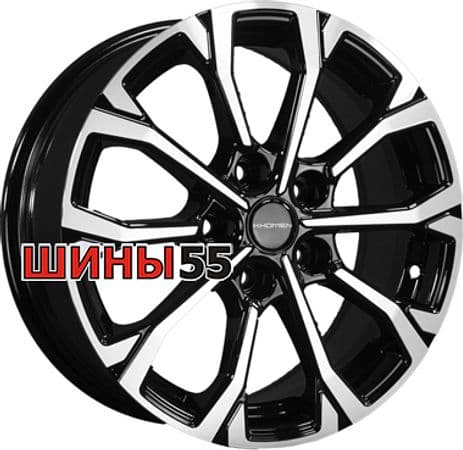 Диск Khomen Wheels KHW1605 (Seltos/Soul) 6,5x16 5x114,3 ET44 67,1 Black-FP