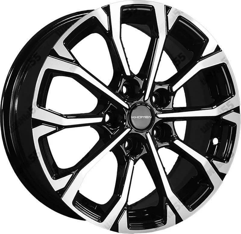 Диск Khomen Wheels KHW1605 (Toyota/Suzuki) 6,5x16 5x114,3 ET45 60,1 Black-FP