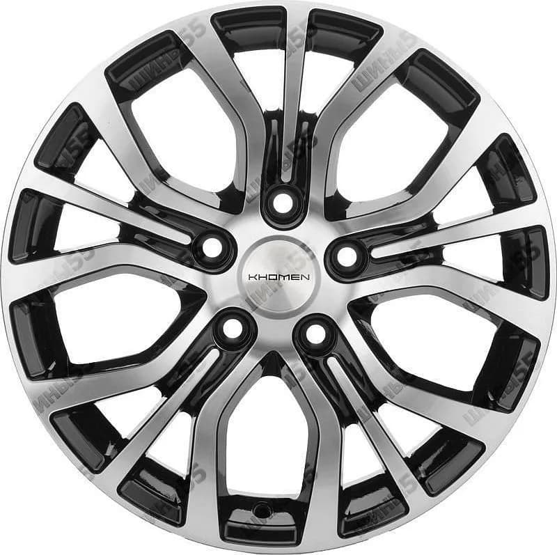 Диск Khomen Wheels KHW1608 (Chery Tiggo 3/Tiggo 3 Pro) 6,5x16 5x108 ET45 60,1 Black-FP