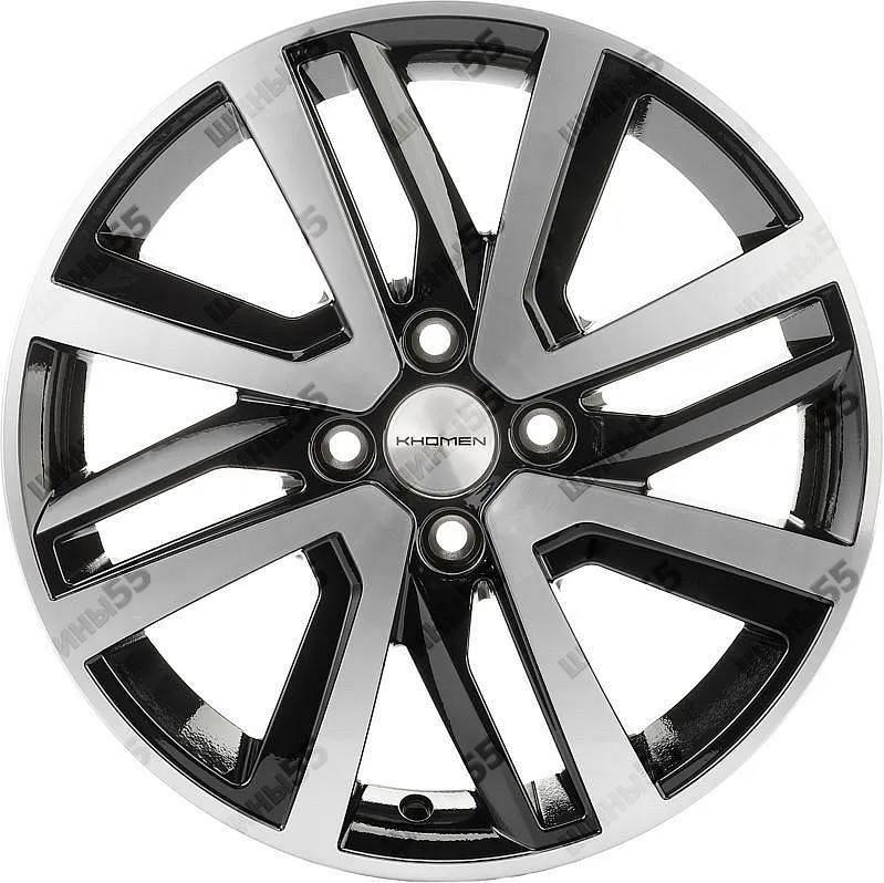 Диск Khomen Wheels KHW1609 (Stepway) 6x16 4x100 ET37 60,1 Black-FP