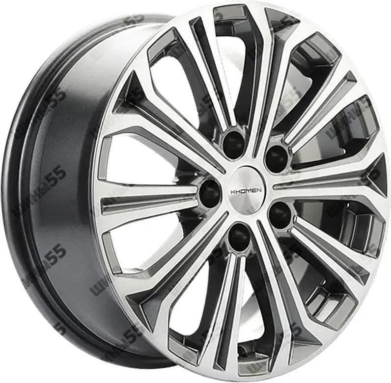Диск Khomen Wheels KHW1610 (Chery Tiggo 3/Tiggo 3 Pro) 6,5x16 5x108 ET45 60,1 Gray-FP