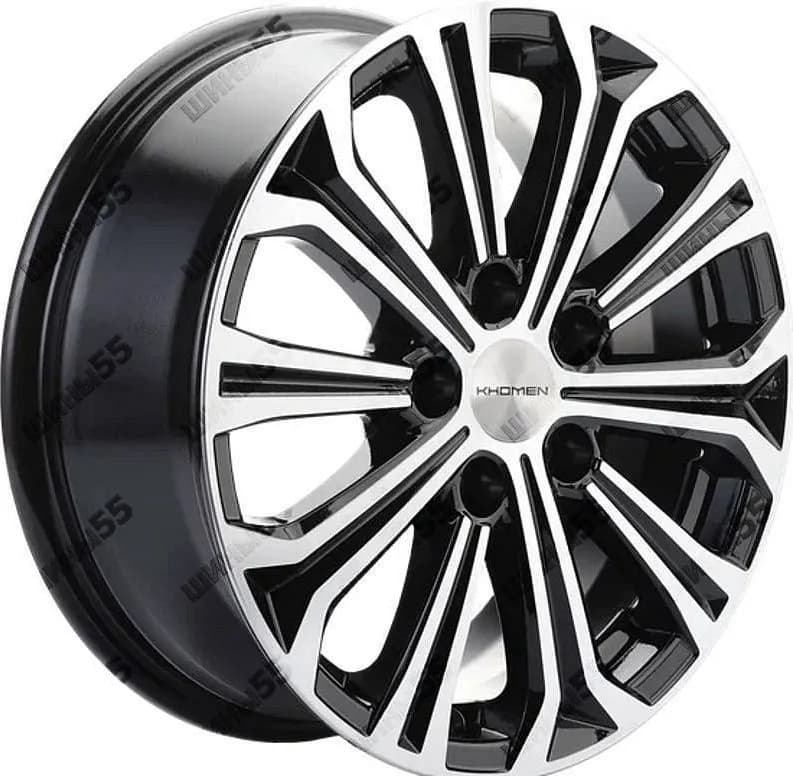 Диск Khomen Wheels KHW1610 (Fluence/Juke) 6,5x16 5x114,3 ET47 66,1 Black-FP