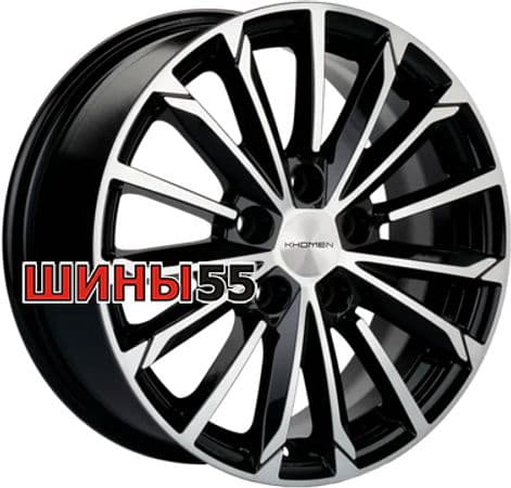 Диск Khomen Wheels KHW1611 (Chery Tiggo 3/Tiggo 3 Pro) 6,5x16 5x108 ET45 60,1 Black-FP
