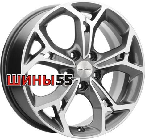 Диск Khomen Wheels KHW1702 (Jolion) 7x17 5x114,3 ET37 66,5 Gray-FP