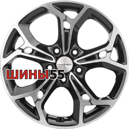 Диск Khomen Wheels KHW1702 (Teana/X-trail) 7x17 5x114,3 ET45 66,1 Black-FP