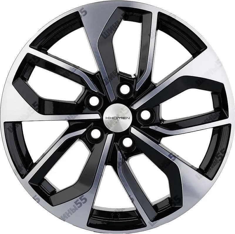 Диск Khomen Wheels KHW1703 (Octavia) 7x17 5x112 ET49 57,1 Black-FP