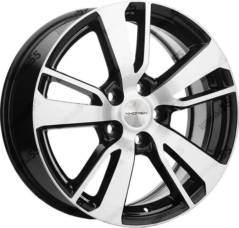 Диск Khomen Wheels KHW1704 (Jolion) 7x17 5x114,3 ET37 66,5 Black-FP