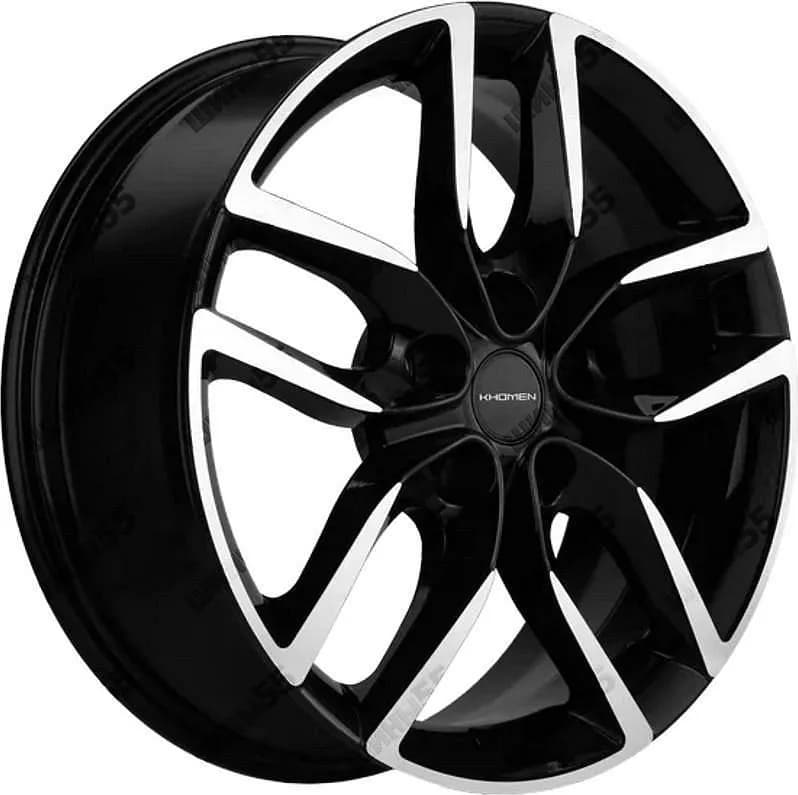Диск Khomen Wheels KHW1708 (Kodiaq/Tiguan) 6,5x17 5x112 ET38 57,1 Black-FP
