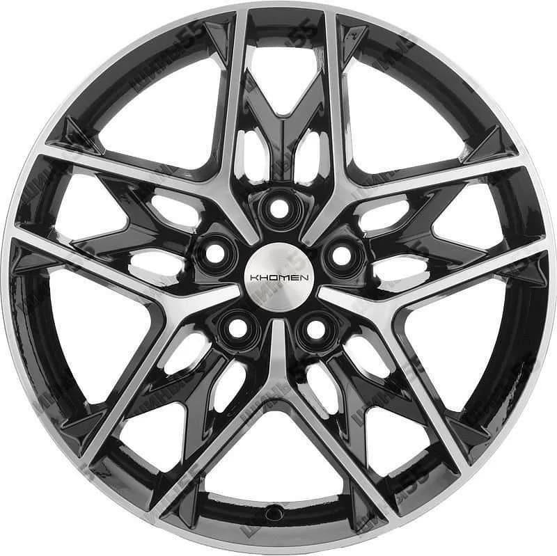 Диск Khomen Wheels KHW1709 (Changan/Geely/Lexus/Toyota) 7x17 5x114,3 ET45 60,1 Black-FP