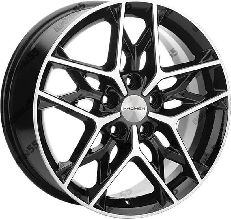 Диск Khomen Wheels KHW1709 (Hyundai Tucson IV/Kia Sportage V) 7x17 5x114,3 ET43,5 67,1 Black-FP