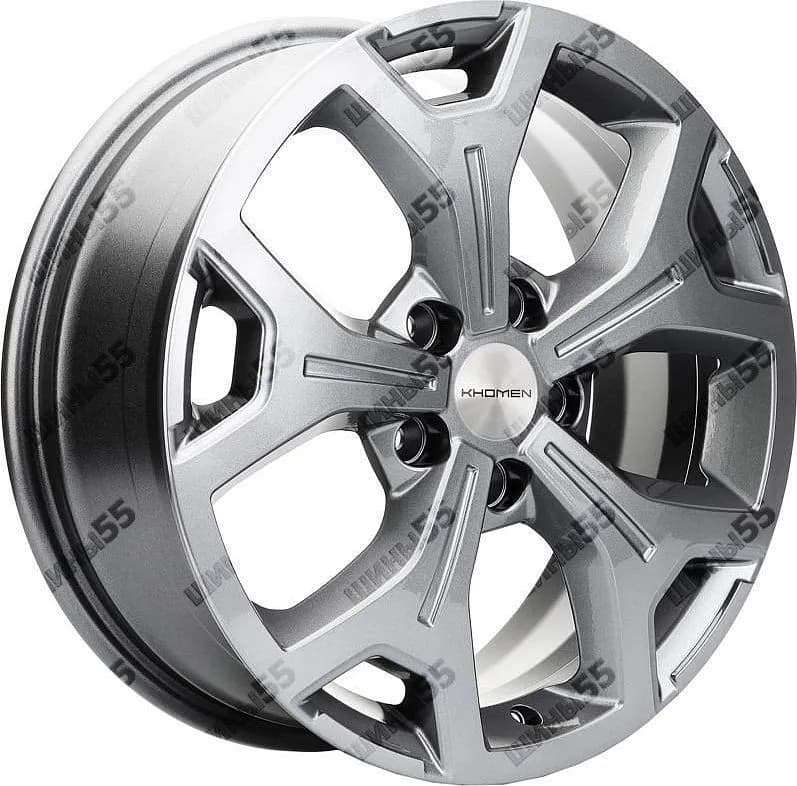 Диск Khomen Wheels KHW1710 (Jolion) 7x17 5x114,3 ET37 66,5 Gray