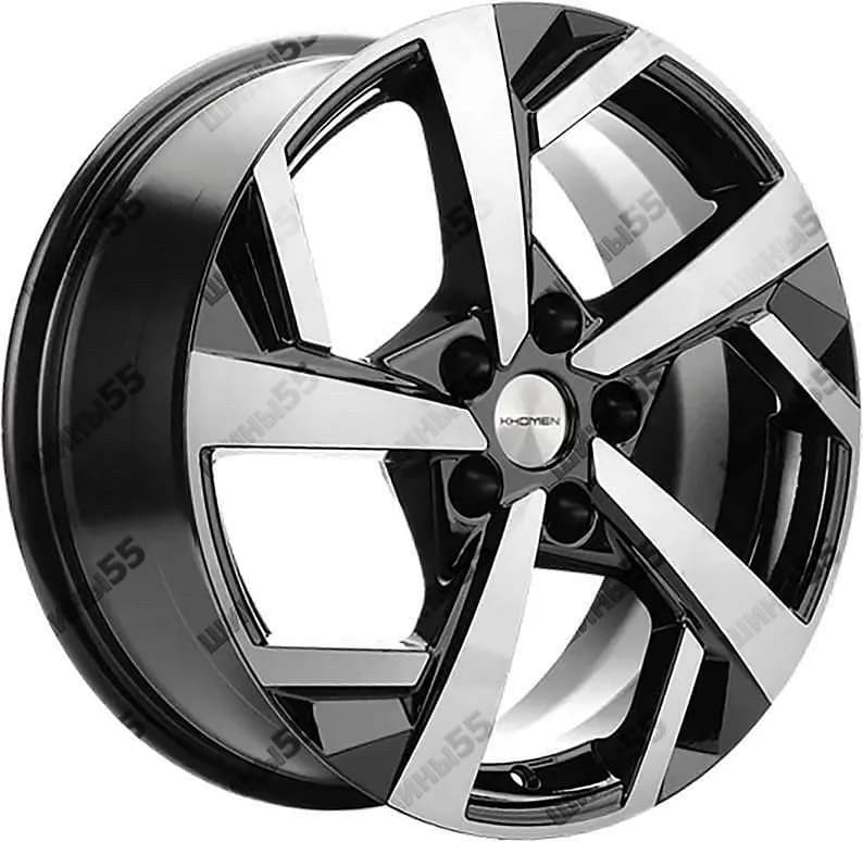 Диск Khomen Wheels KHW1712 (Jolion) 7x17 5x114,3 ET37 66,5 Black-FP