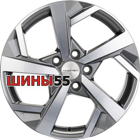 Диск Khomen Wheels KHW1712 (Qashqai) 7x17 5x114,3 ET40 66,1 Gray-FP