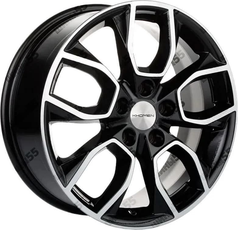 Диск Khomen Wheels KHW1713 (Changan CS35 Plus) 7x17 5x110 ET46 63,3 Black-FP