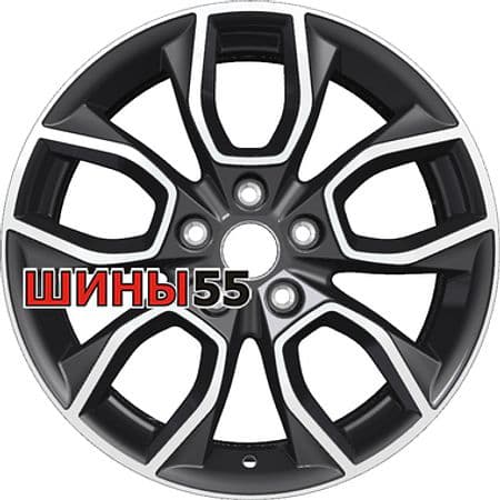 Диск Khomen Wheels KHW1713 (Karoq) 7x17 5x112 ET45 57,1 Black-FP