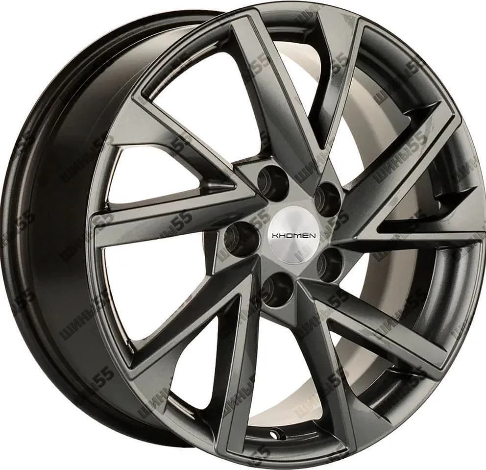 Диск Khomen Wheels KHW1714 (Jac/Москвич 3) 7x17 5x108 ET40 54,1 Gray