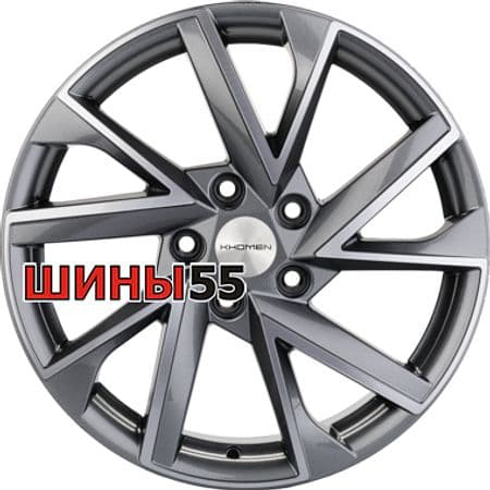 Диск Khomen Wheels KHW1714 (Karoq) 7x17 5x112 ET45 57,1 Gray-FP