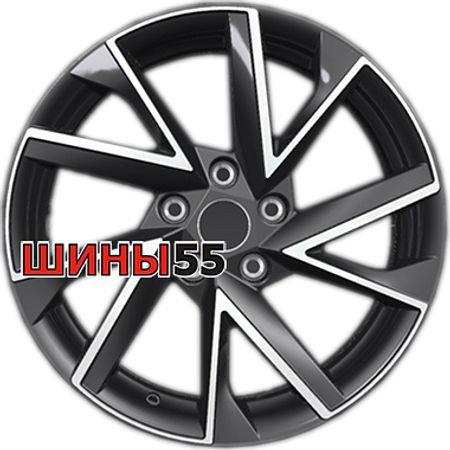 Диск Khomen Wheels KHW1714 (Kodiaq/Tiguan) 7x17 5x112 ET40 57,1 Black-FP