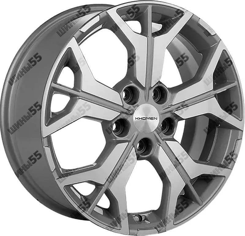 Диск Khomen Wheels KHW1715 (Hyundai Tucson IV/Kia Sportage V) 7x17 5x114,3 ET43,5 67,1 F-Silver-FP