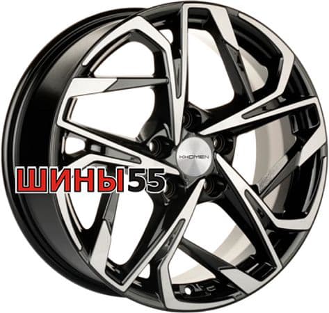 Диск Khomen Wheels KHW1716 (CX-5/Seltos/Optima) 7x17 5x114,3 ET50 67,1 Black-FP