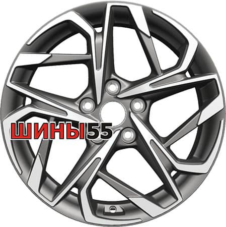 Диск Khomen Wheels KHW1716 (Karoq/Tiguan) 7x17 5x112 ET45 57,1 Gray-FP
