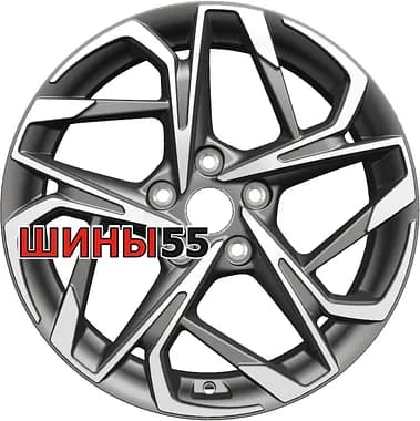 Диск Khomen Wheels KHW1716 (Kodiaq/Tiguan) 7x17 5x112 ET40 57,1 Gray-FP