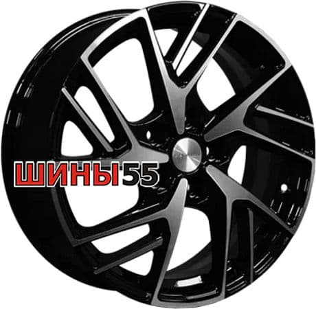 Диск Khomen Wheels KHW1722 (Coolray) 6,5x17 5x114,3 ET45 54,1 Black-FP