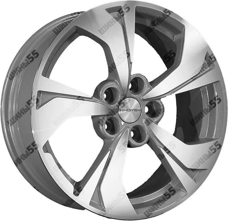Диск Khomen Wheels KHW1724 (JAC J7) 7x17 5x114,3 ET48 67,1 F-Silver-FP