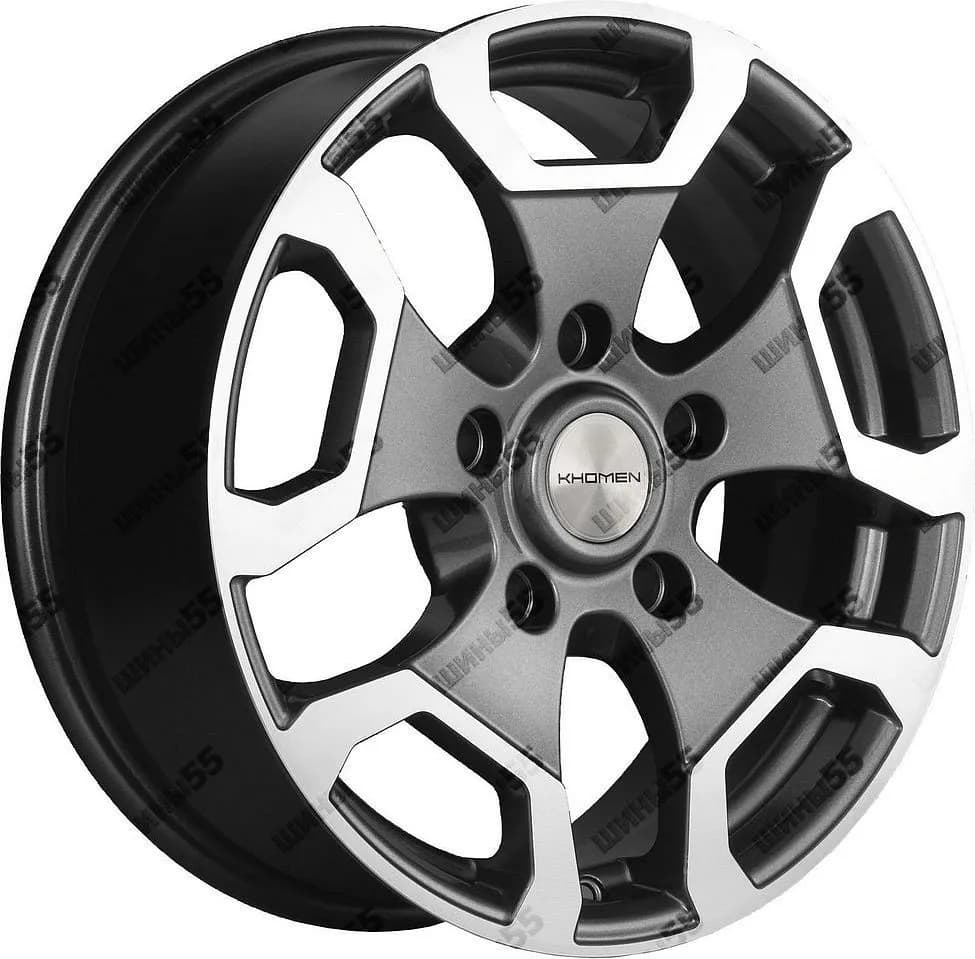 Диск Khomen Wheels KHW1725 (Niva 4x4) 6,5x17 5x139,7 ET35 98,5 Gray-FP