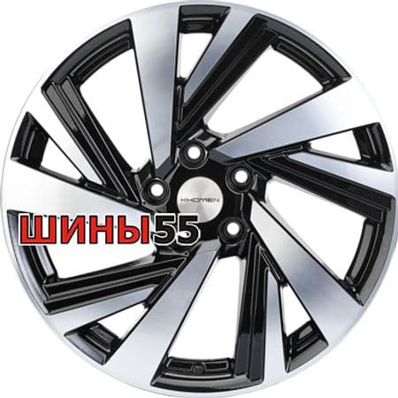 Диск Khomen Wheels KHW1801 (Kodiaq/Tiguan) 7,5x18 5x112 ET43 57,1 Black-FP