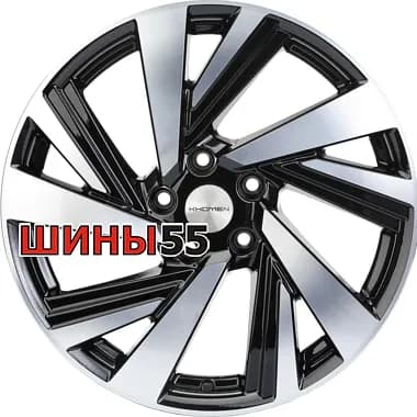 Диск Khomen Wheels KHW1801 (Optima/Seltos) 7,5x18 5x114,3 ET50 67,1 Black-FP