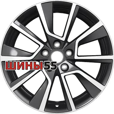 Диск Khomen Wheels KHW1802 (Karoq) 7x18 5x112 ET45 57,1 Black-FP