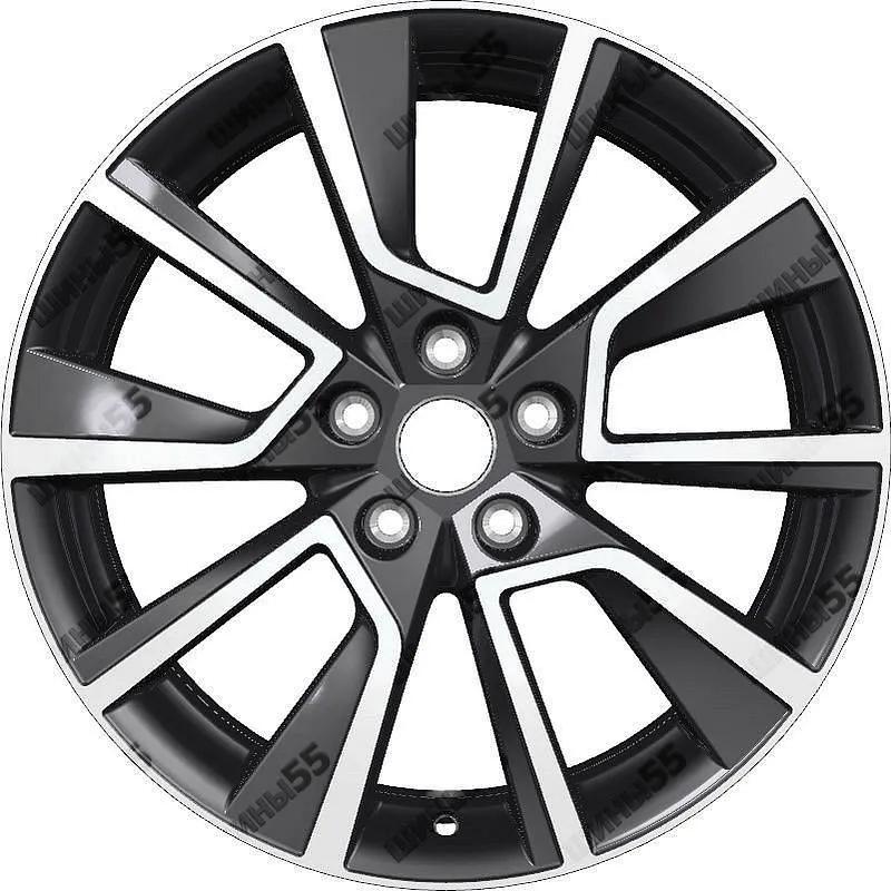 Диск Khomen Wheels KHW1802 (Outlander) 7x18 5x114,3 ET38 67,1 Black-FP